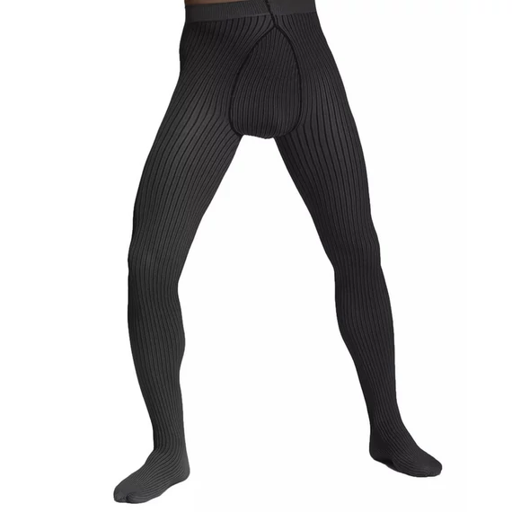 STRIPES 40 DEN men's black tights