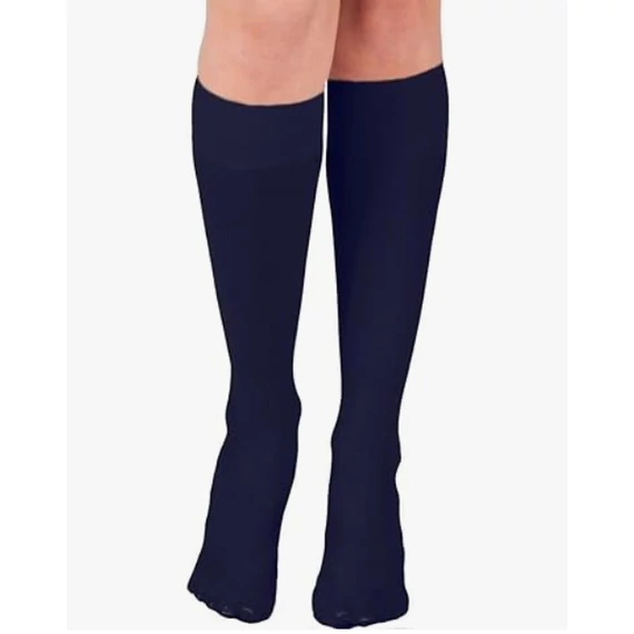 Kála 50 DEN microfiber navy blue knee high socks