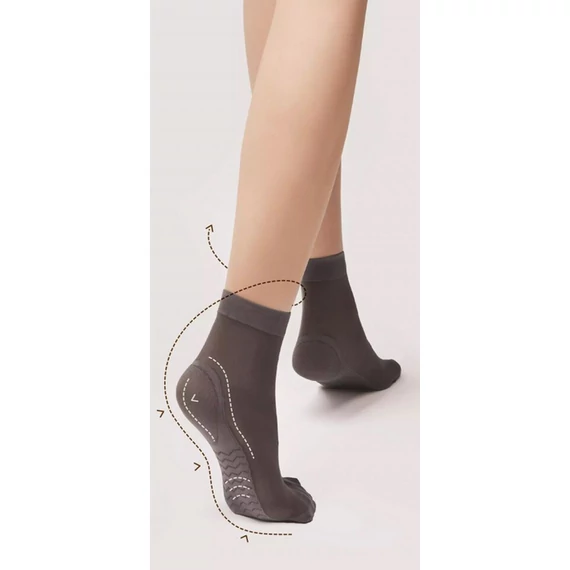 MASSAGE 40 DEN tan (brown) ankle fix