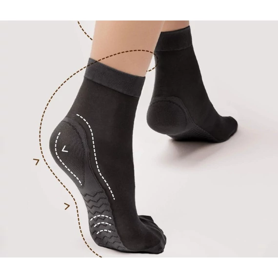  MASSAGE 40 DEN black ankle highs socks