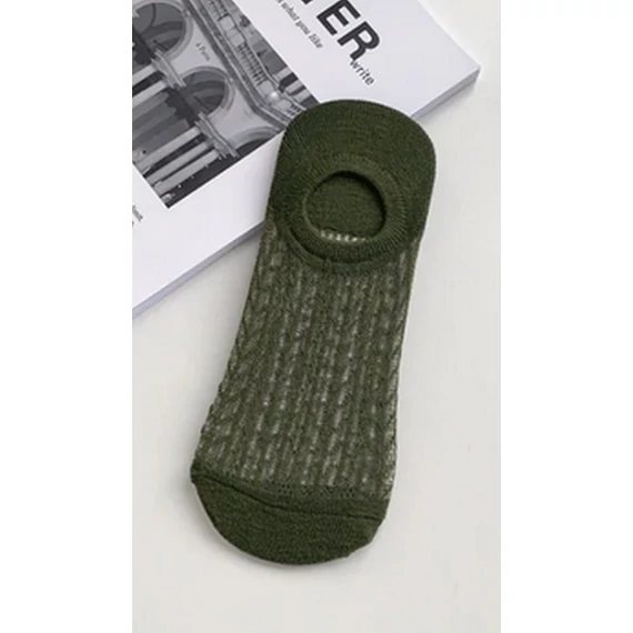 Men's dark green secret socks