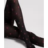 Picture 2/2 -BE MERRY 50 DEN black/red patterned tights