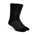 Picture 1/2 -Men's Desinger pattern cotton CREW casual black thin striped socks