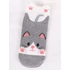 Picture 1/2 -Women's animal print grey ankle socks