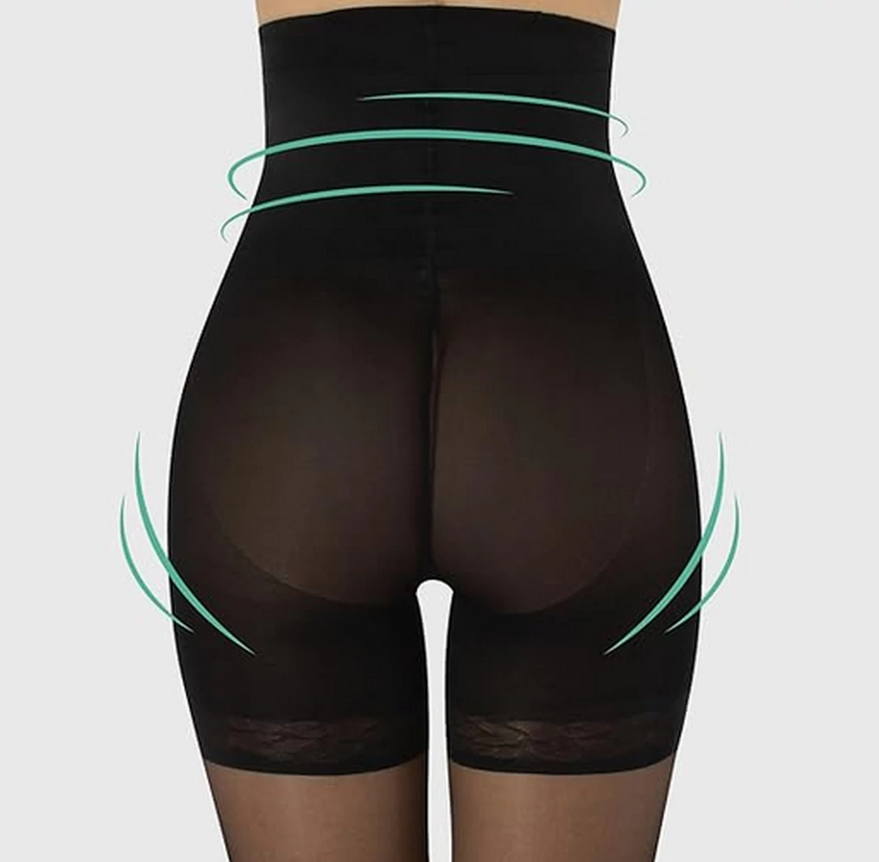 PUSH UP 20 DEN Shaper black tights