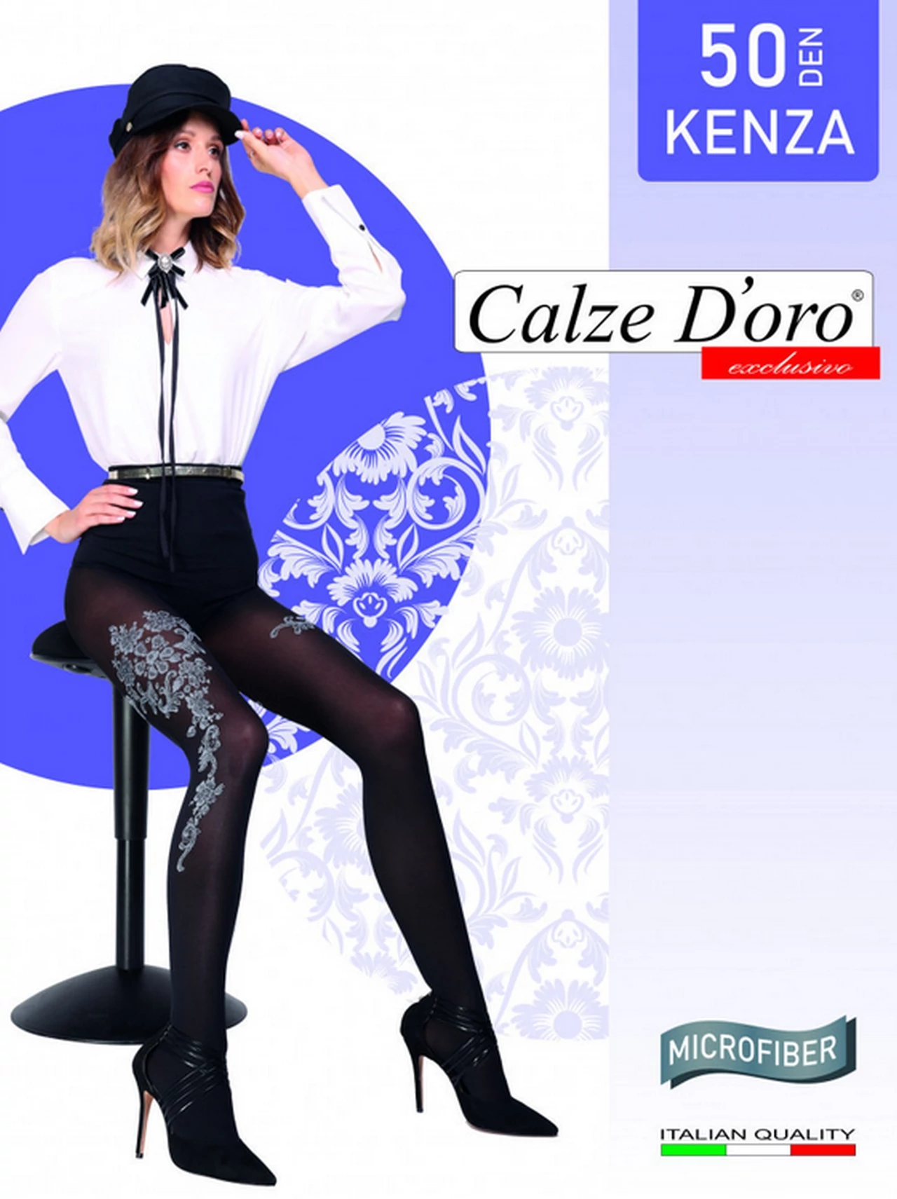 KENZA 50 DEN microfiber black tights