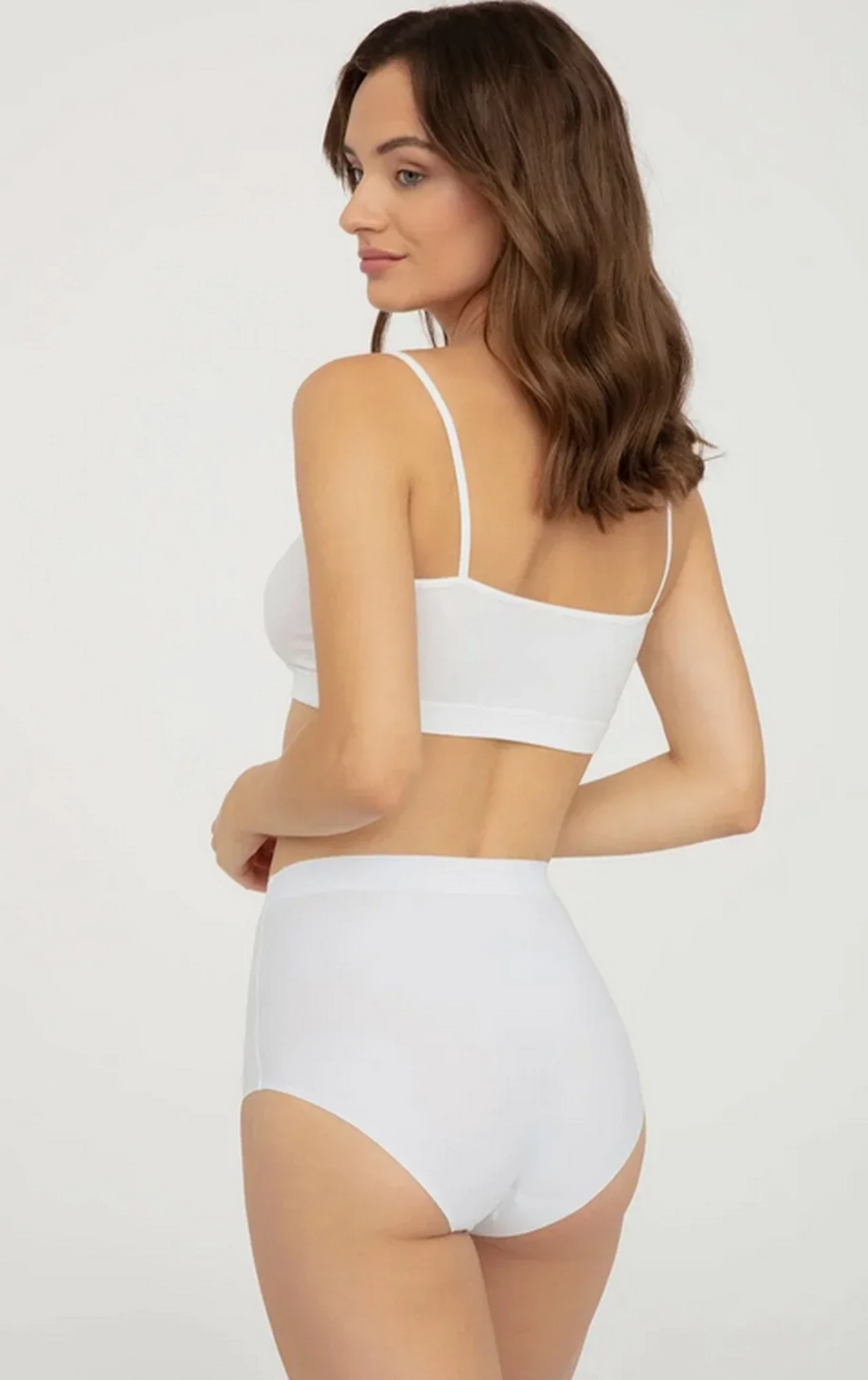 BRIGITTE COMFORT laser cut white women's underpants