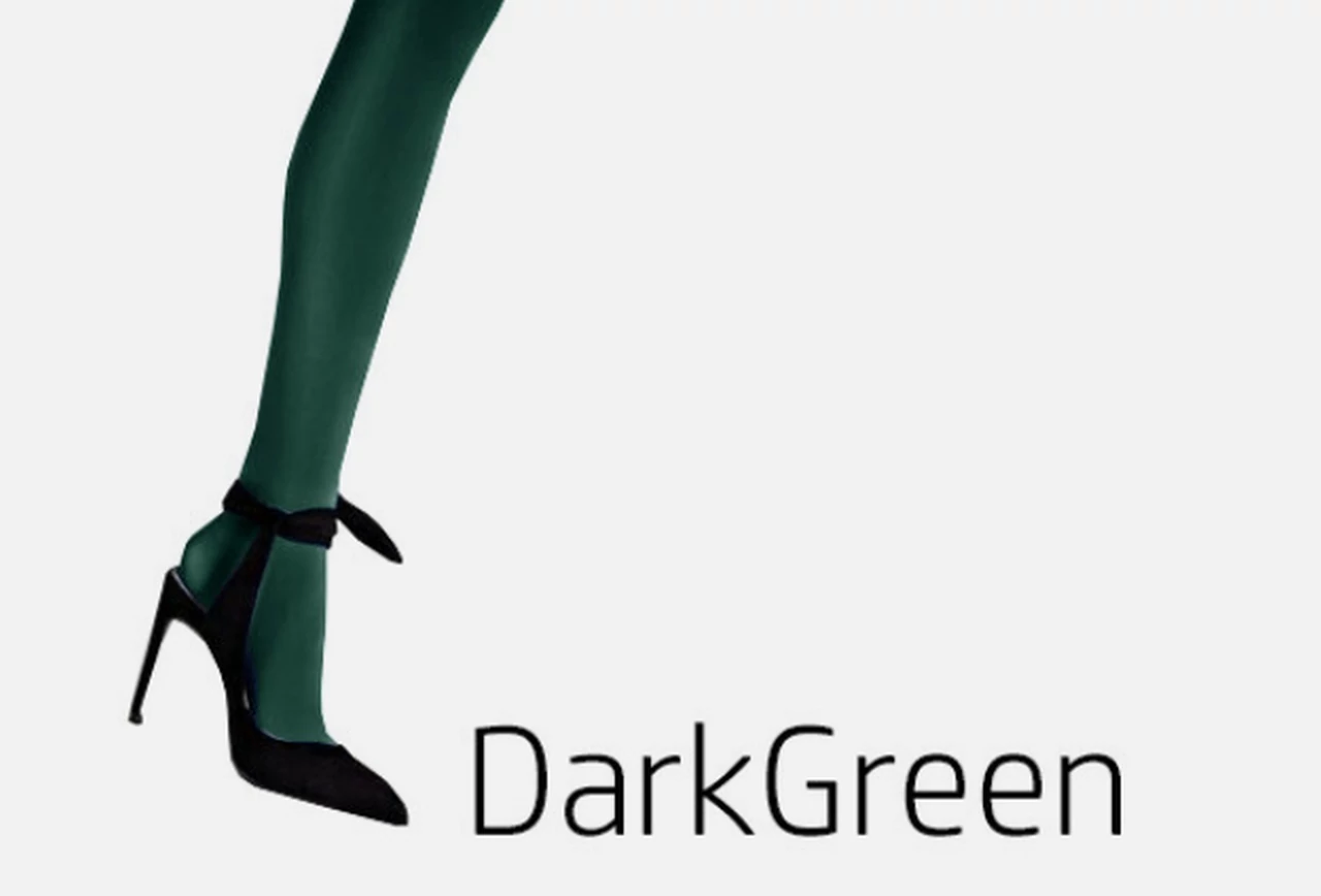 DIVERSE 100 DEN microfiber shiny green tights